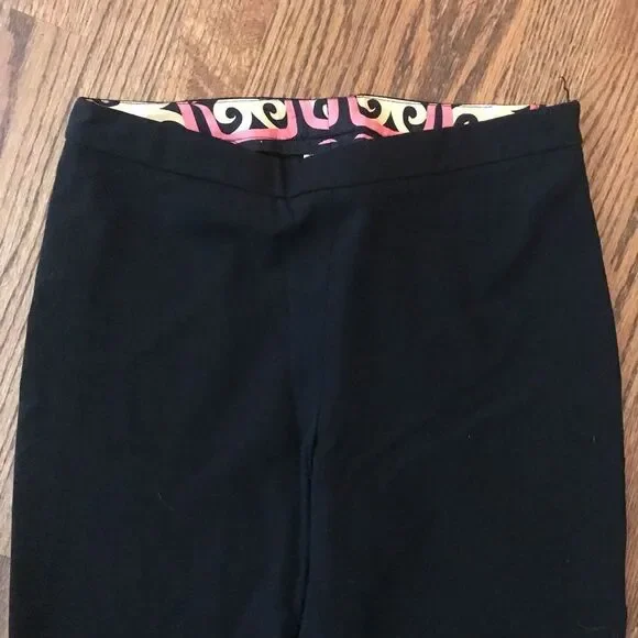 Milly flat from straight black pants 4 high waist - Picture 4 of 6